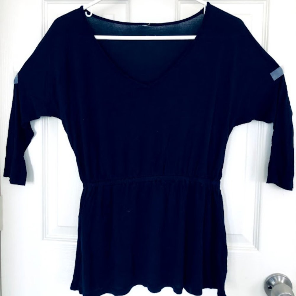 Women FOREVER 21 navy 3/4 sleeves top